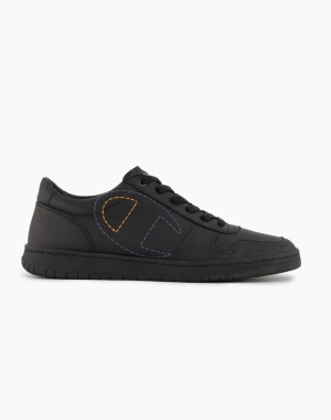 Champion 919 Low Logo Sneakers Herr Svarta | 2649835-NM