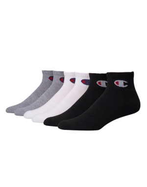 Champion Ankle 6 Pairs Strumpor Herr Vita Svarta Grå | 0724193-TR