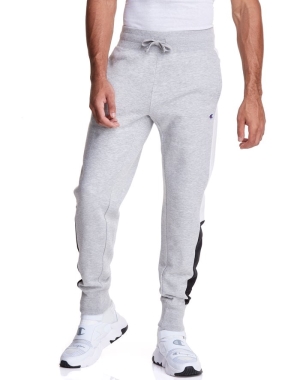 Champion Colorblock Fleece Sweatpants Herr Grå | 0962758-SY