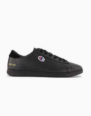 Champion Court Club Patch Logo Sneakers Herr Svarta | 4371092-RQ