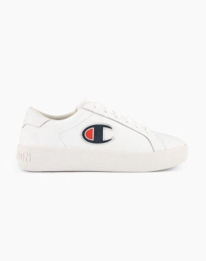 Champion ERA Läder Sneakers Dam Vita | 6432897-IU