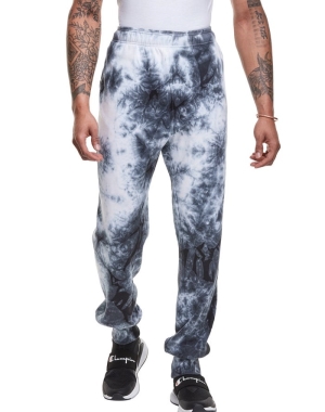 Champion Galaxy Dye Sweatpants Herr Vita Svarta | 6329074-PS