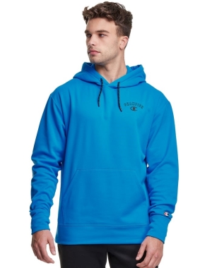 Champion Game Day Block Arch Logo Hoodie Herr Blå | 1365940-OA