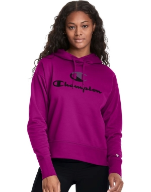 Champion Game Day Split Logo Hoodie Dam Rosa | 5687420-GP