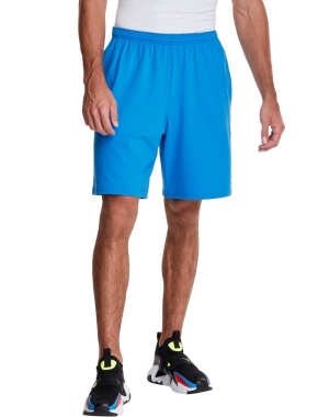 Champion Klassiska Bomull Jersey Shorts Herr Blå | 6291450-CH