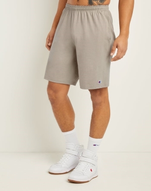 Champion Klassiska Bomull Jersey Shorts Herr Grå | 8754216-FH