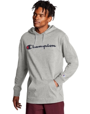 Champion Middleweight Hoodie Herr Grå | 5623097-KE