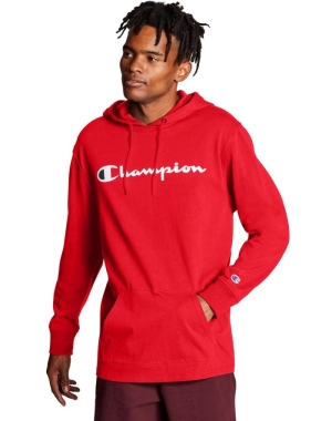 Champion Middleweight Hoodie Herr Röda | 7826015-IK