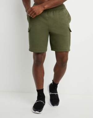 Champion Powerblend Fleece Cargo Shorts Herr Gröna | 9680234-JF