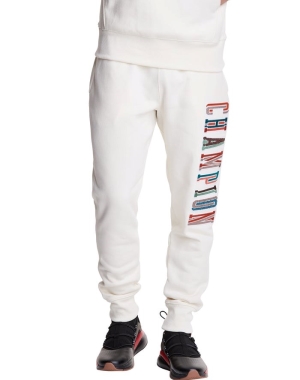 Champion Reverse Weave Applique Logo Sweatpants Herr Vita | 9378260-TD