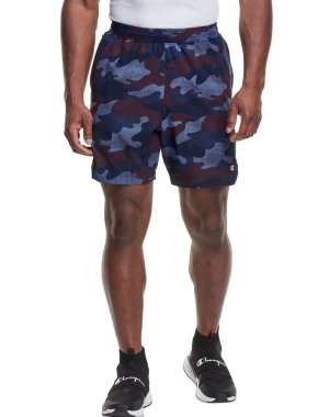 Champion Sport Print No Liner Shorts Herr Camo | 6314079-YN