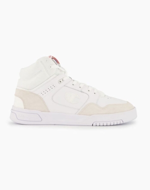 Champion Zone 80 Mid Sneakers Herr Vita | 4018953-WH