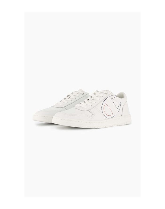 Champion 919 Low Logo Sneakers Herr Vita | 1526974-QV