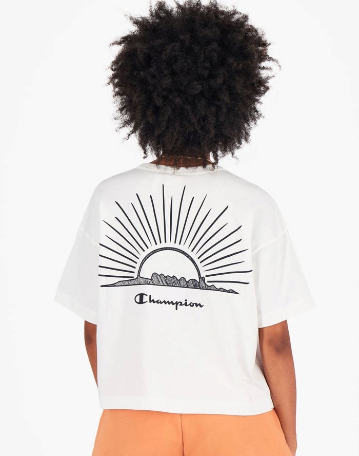 Champion Back Sunrise Print T-shirt Dam Vita | 5693821-FO