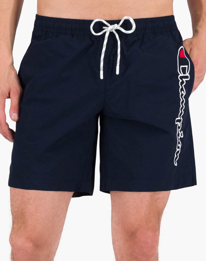 Champion Board Vertical Script Logo Shorts Herr Marinblå | 3286491-PA