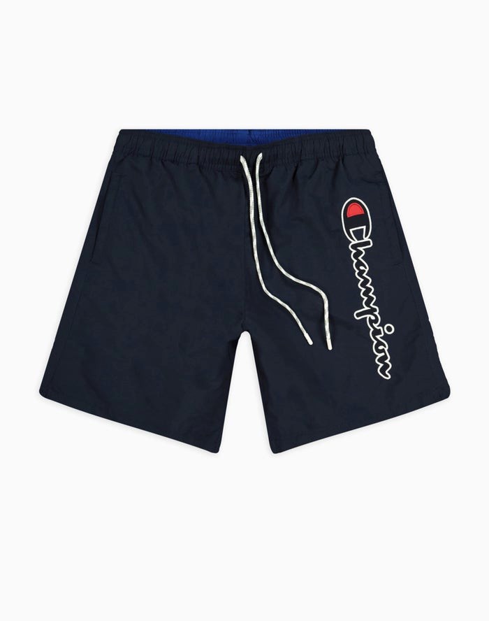 Champion Board Vertical Script Logo Shorts Herr Marinblå | 3286491-PA