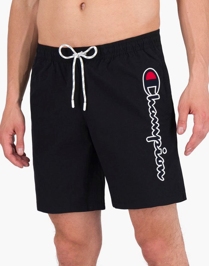 Champion Board Vertical Script Logo Shorts Herr Svarta | 9301542-SI