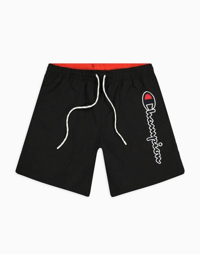 Champion Board Vertical Script Logo Shorts Herr Svarta | 9301542-SI