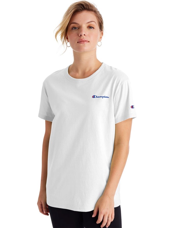 Champion Boyfriend Script Logo T-shirt Dam Vita | 9217853-AY