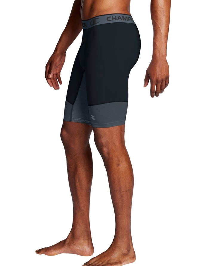 Champion Compression Shorts Herr Svarta Grå | 7369105-TG