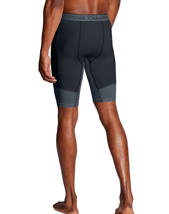 Champion Compression Shorts Herr Svarta Grå | 7369105-TG