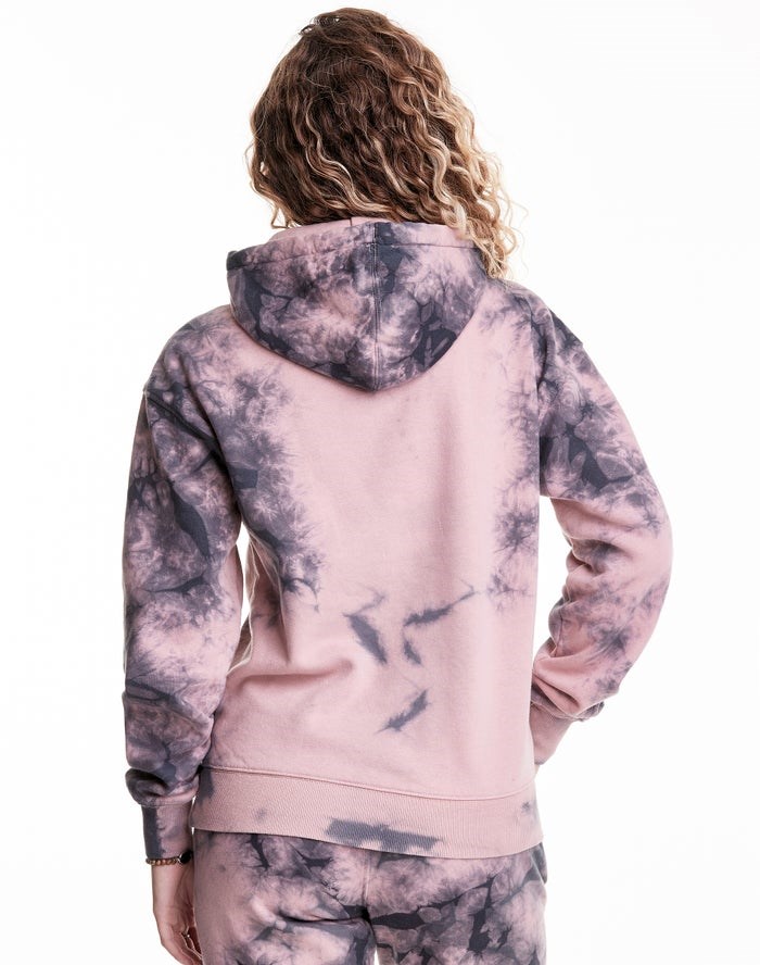 Champion Galaxy Dye Hoodie Dam Rosa Svarta | 7839520-GQ