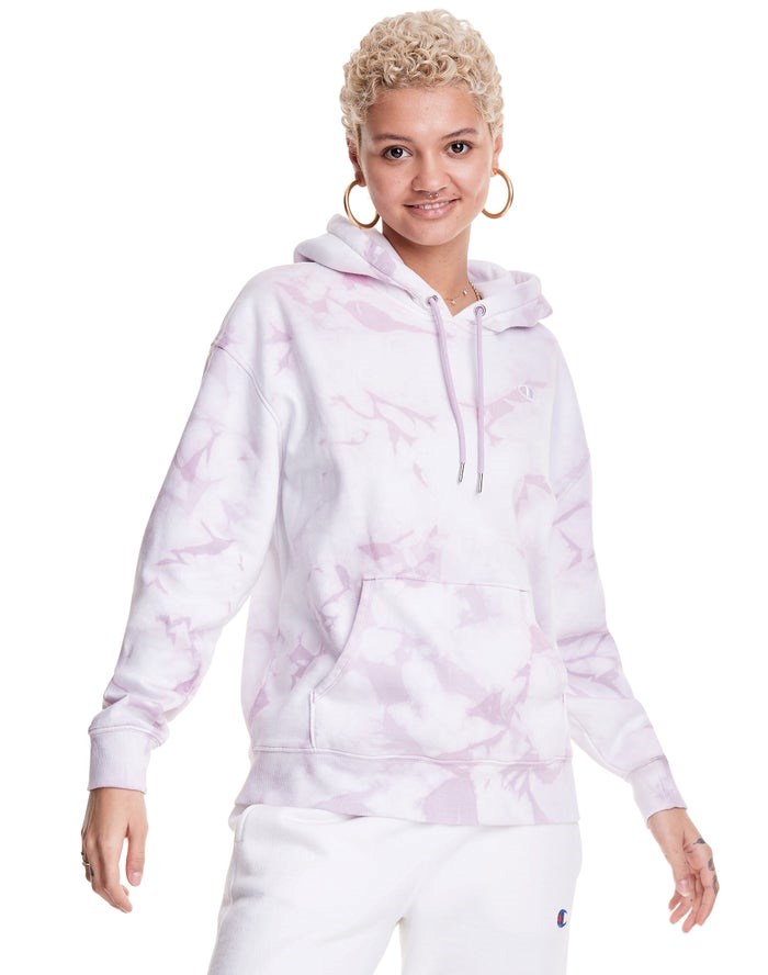 Champion Galaxy Dye Hoodie Dam Vita Rosa | 4078263-WR