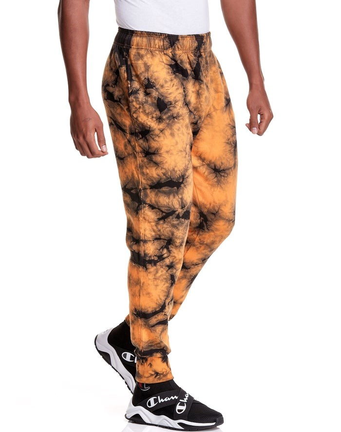 Champion Galaxy Dye Sweatpants Herr Orange Svarta | 6309281-CO