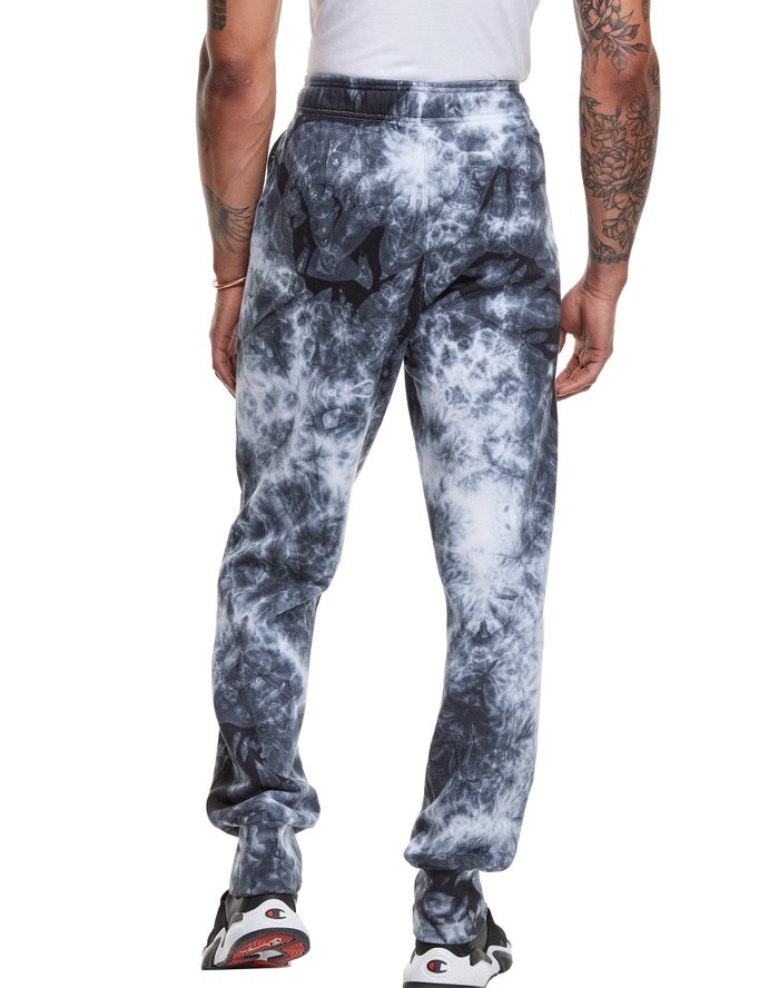 Champion Galaxy Dye Sweatpants Herr Vita Svarta | 6329074-PS