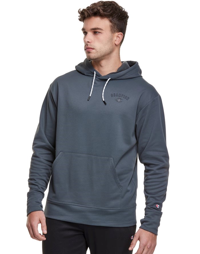 Champion Game Day Block Arch Logo Hoodie Herr Mörkgrå | 2310856-BZ