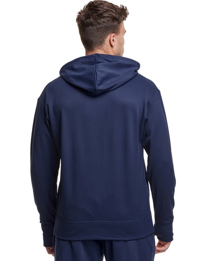 Champion Game Day Block Arch Logo Hoodie Herr Marinblå | 5182670-LY