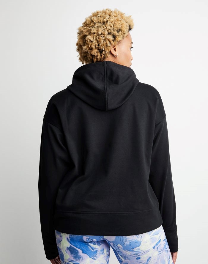 Champion Game Day Ripple Effect Hoodie Dam Svarta | 3026478-PR