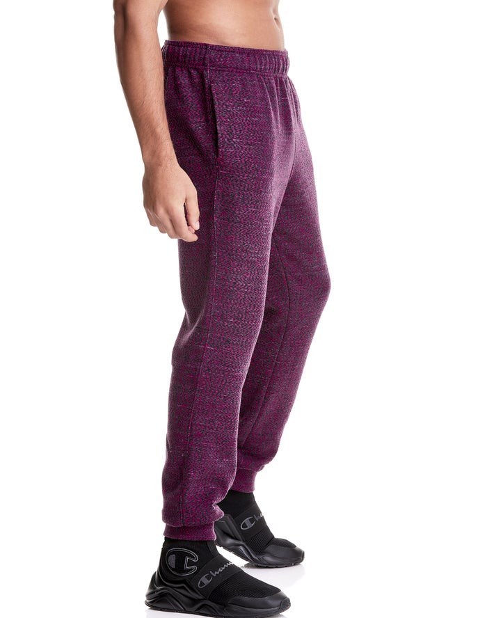 Champion Glitch French Terry Sweatpants Herr Mörkröda | 2367049-QA