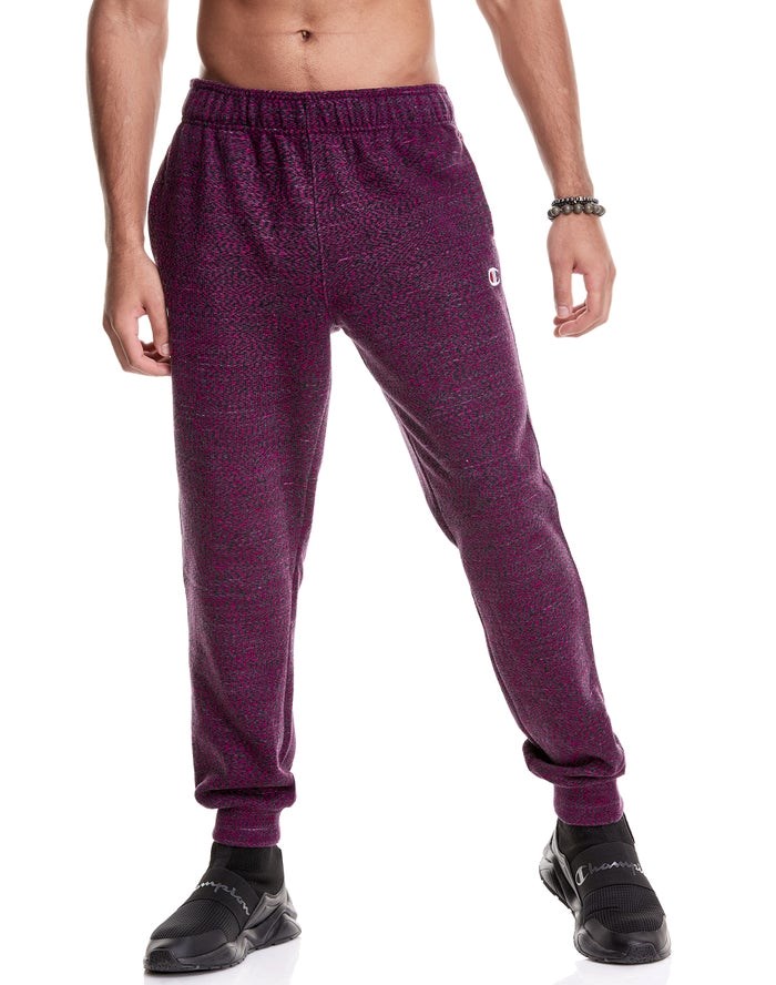 Champion Glitch French Terry Sweatpants Herr Mörkröda | 2367049-QA