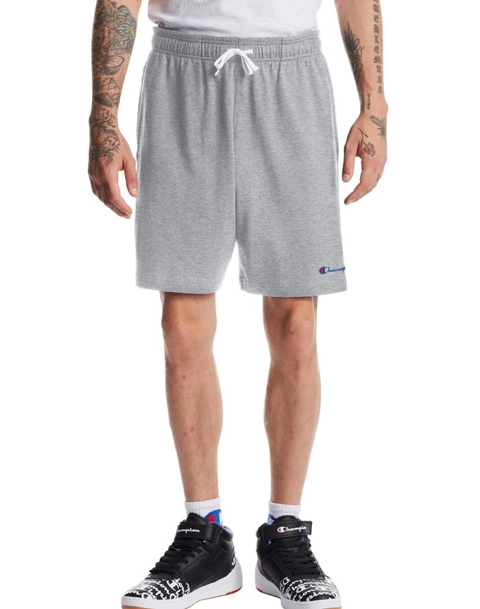 Champion Heavyweight Jersey Script Logo Shorts Herr Grå | 4927105-GU