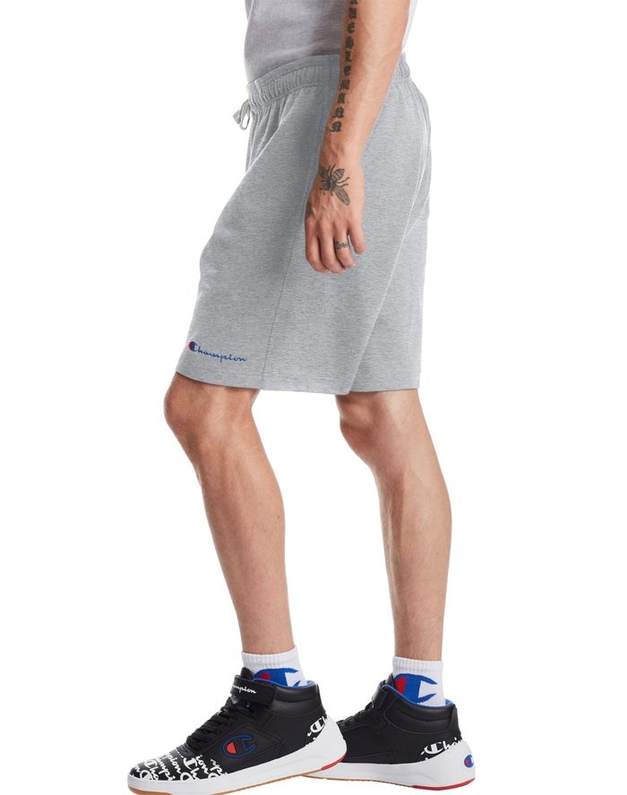 Champion Heavyweight Jersey Script Logo Shorts Herr Grå | 4927105-GU