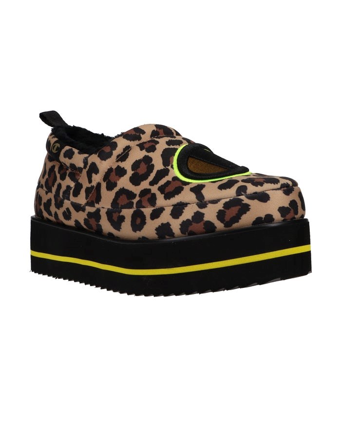 Champion Hot Stuff Platform Sneakers Dam Svarta Gula | 9147520-PD