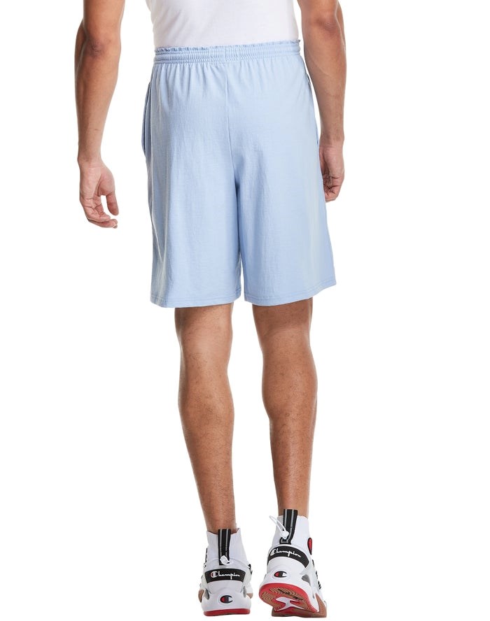 Champion Klassiska Bomull Jersey Shorts Herr Ljusblå | 3510984-AR