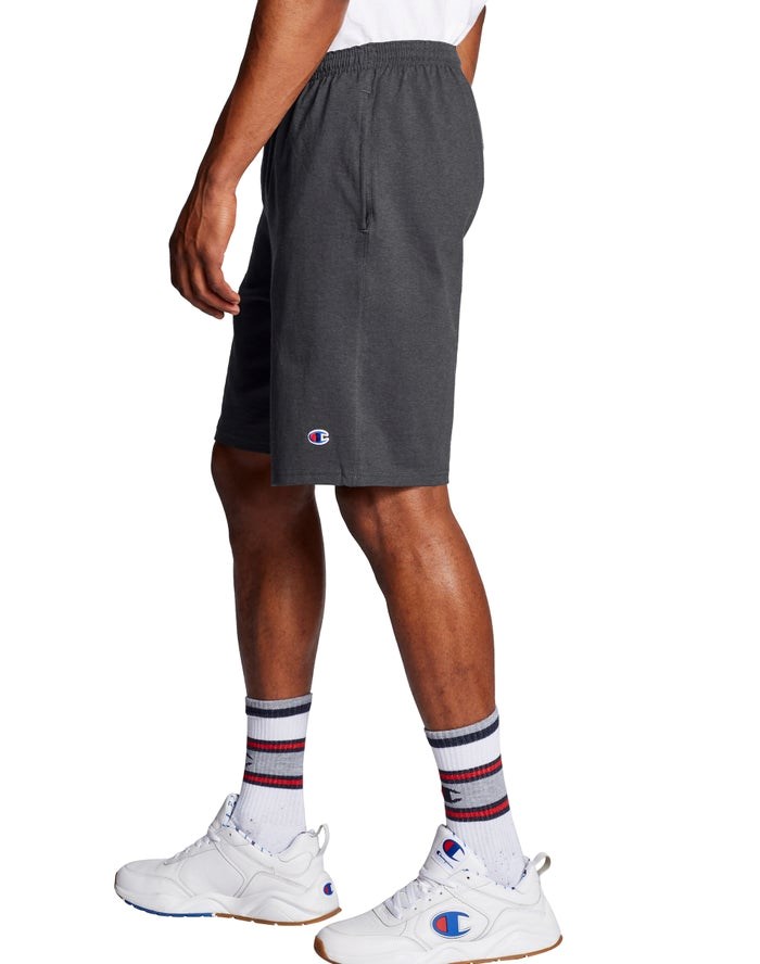 Champion Klassiska Bomull Jersey Shorts Herr Mörkgrå | 3925680-RY