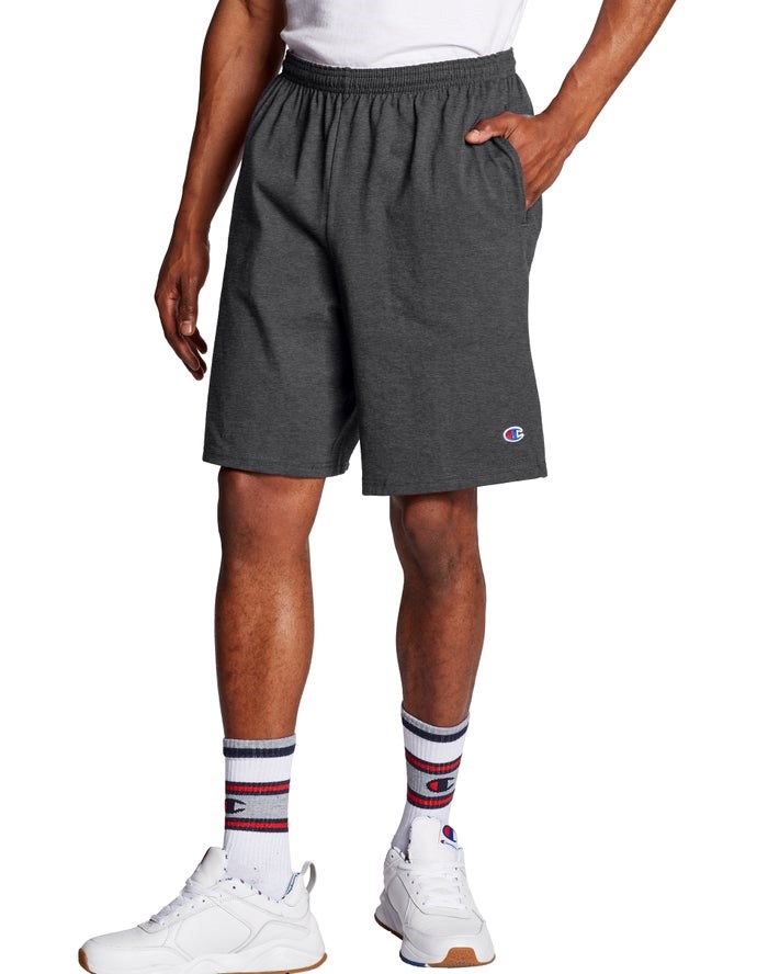 Champion Klassiska Bomull Jersey Shorts Herr Mörkgrå | 3925680-RY