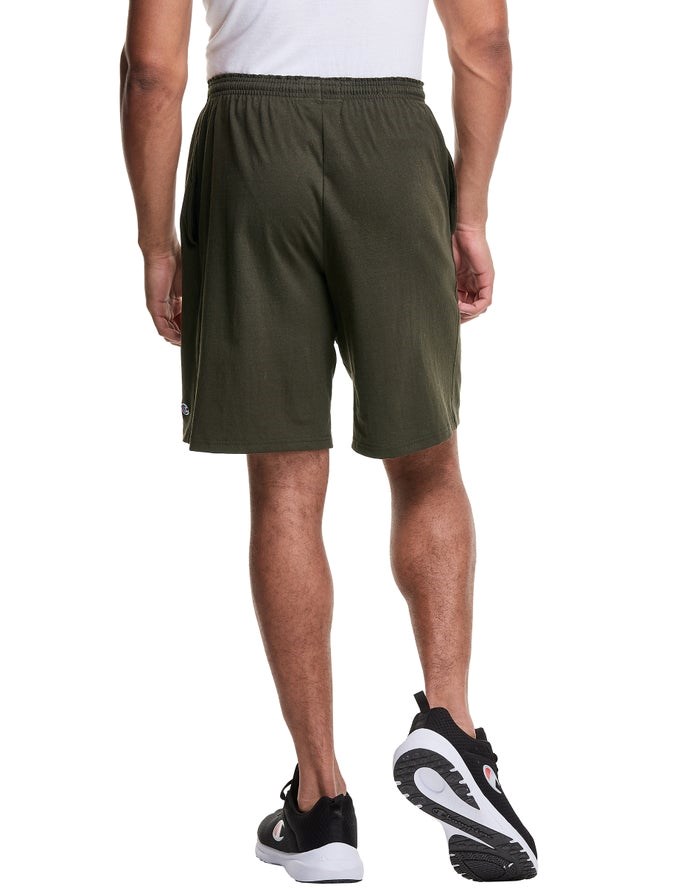 Champion Klassiska Bomull Jersey Shorts Herr Olivgröna | 5291408-ZG