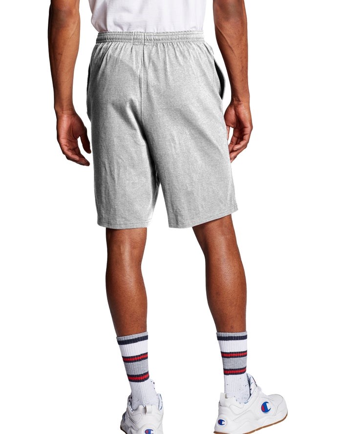 Champion Klassiska Bomull Jersey Shorts Herr Grå | 5921740-QW