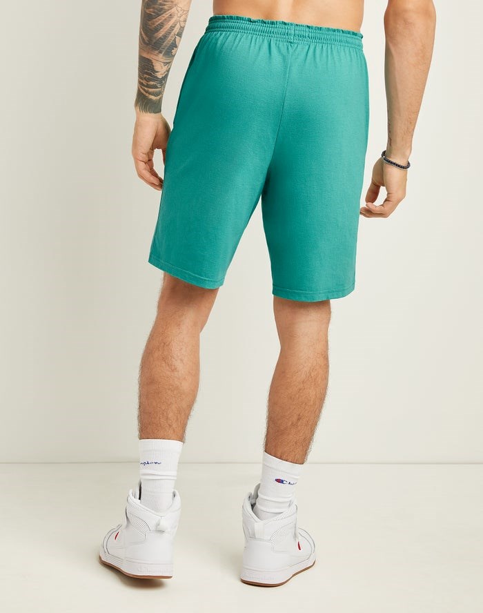 Champion Klassiska Bomull Jersey Shorts Herr Turkos | 8204793-WO