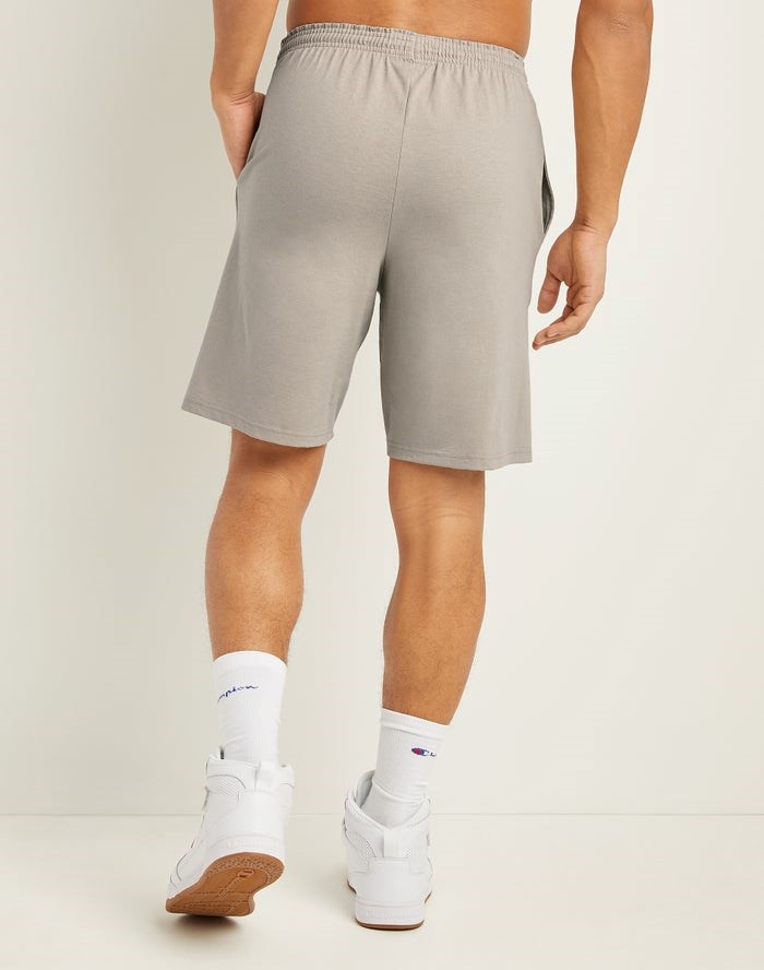 Champion Klassiska Bomull Jersey Shorts Herr Grå | 8754216-FH