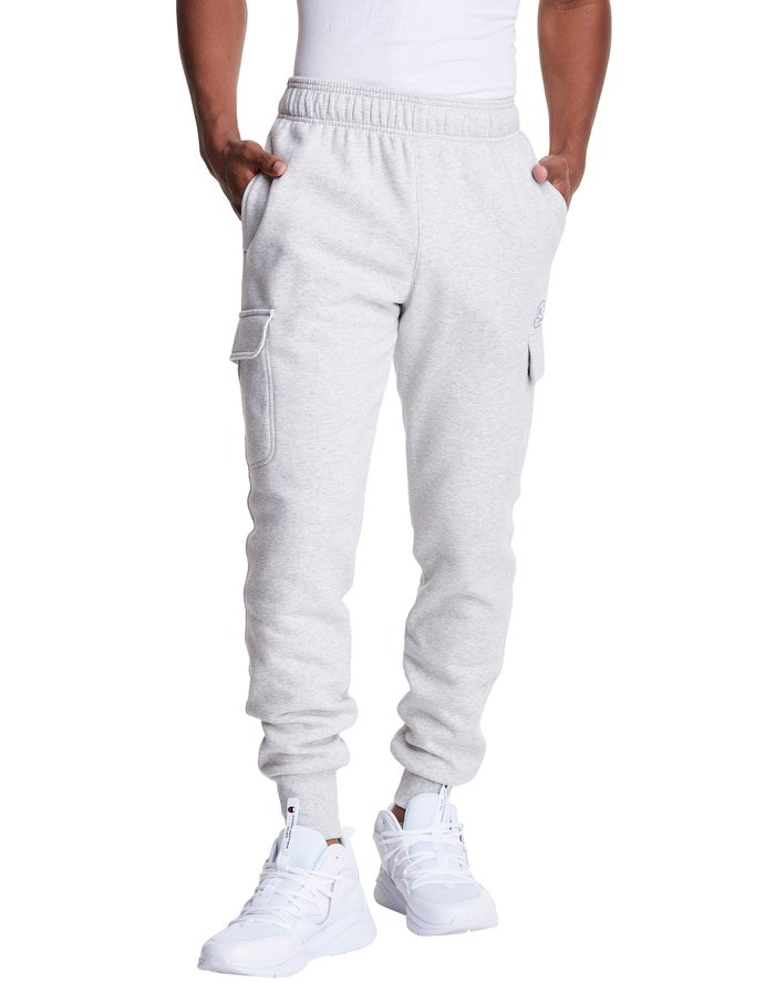 Champion Klassiska Fleece Cargo Sweatpants Herr Vita | 9247035-QE