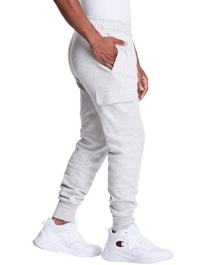 Champion Klassiska Fleece Cargo Sweatpants Herr Vita | 9247035-QE