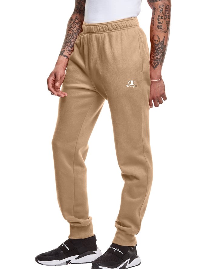 Champion Klassiska Fleece Sweatpants Herr Khaki | 2365048-WV