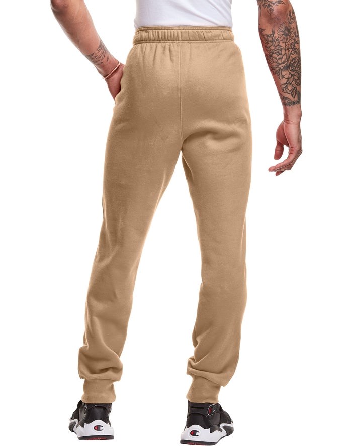 Champion Klassiska Fleece Sweatpants Herr Khaki | 2365048-WV