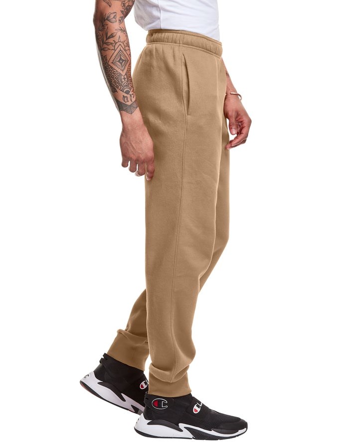 Champion Klassiska Fleece Sweatpants Herr Khaki | 2365048-WV