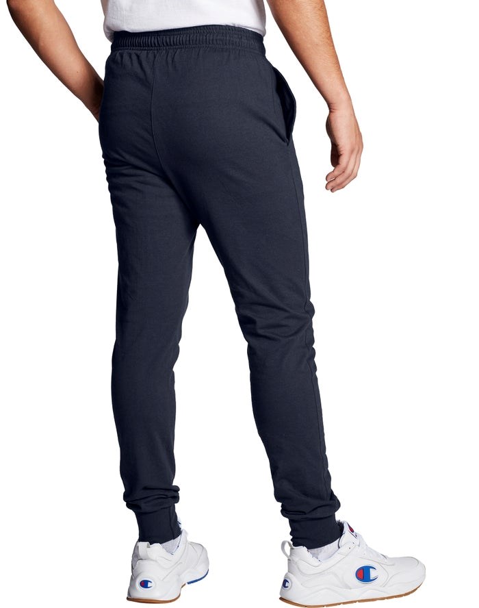 Champion Klassiska Jersey Sweatpants Herr Marinblå | 7398215-PB